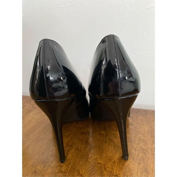 Pretty Little Thing Patent Leather High Heels Pump Shoe Sz 6 - Picture 4 of 5